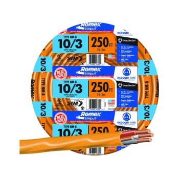 Non-Metallic Sheathed Cable, 10/3 Ground Wire ~ 250 Ft