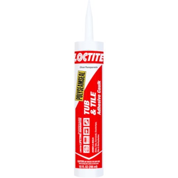 Henkel/osi/loctite 1936461 Loctitle 2-in-1 Seal And Bond Tub & Tile Caulk, Clear ~ 10 Oz Tube