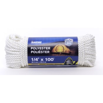 308121 1/4x100 Twt Poly Rope