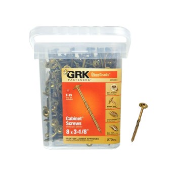 Low Profile Cabinet Screw - #8 x 3-1/8", 270pk