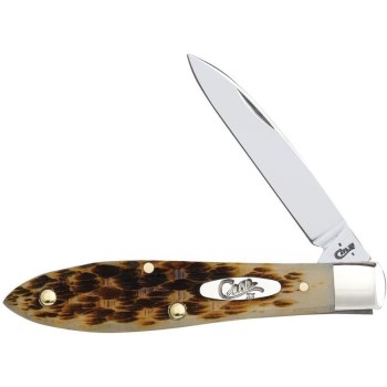 Case Knives 00246 246 Amber Tear Drop Knife