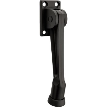 National Kickdown Door Stop, Matte Black - 5"