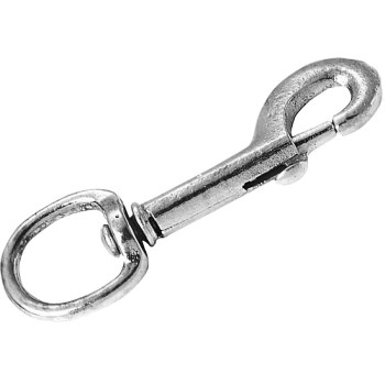 Campbell Chain T7605811 Swivel Round Eye Bolt Snap, Zinc Plated Finish ~ 3/4" x 4-1/8"