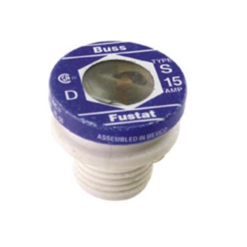 Type S Time-Delay Plug Fuse - 15 Amp
