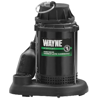 Wayne 57600 Submersible Coated Steel/thermoplastic Pump ~ 1/3 Hp