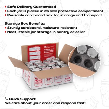 Forjars Regular Mouth Mason Jars  32 oz 