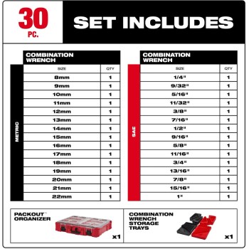 30pc Wrench Set