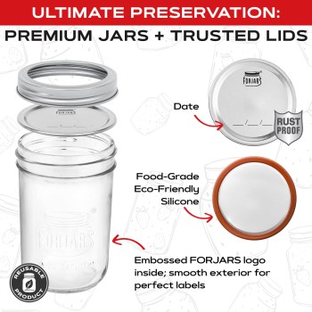 Forjars Regular Mouth Mason Jars 4 oz  