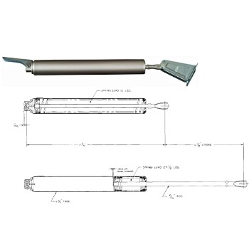 National 181602 Aluminum Stoor Door Closer, Visual Pack 1333 