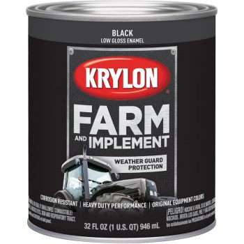 Krylon K02022000 2022 Qt Low Gloss Black Paint