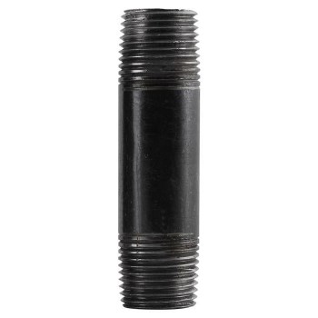 Pipe Nipple, Black Steel - 3/8" x 2"