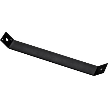 Heavy Duty Angle Strap Brace, Black - 13.3" x 1-1/2" x 1/8"