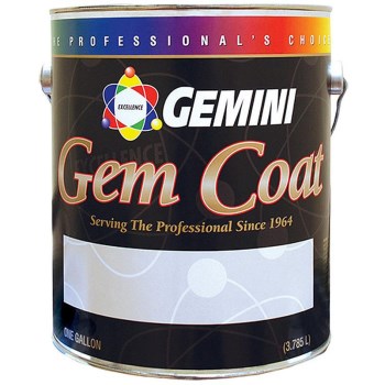 Gemini Gem Coat Water Lacquer,   Clear Flat ~ Gallon