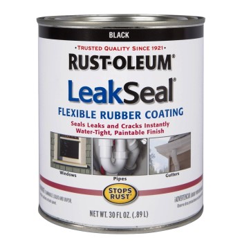 LeakSeal Flexible Rubber Coating, Black ~ 30 oz