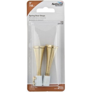 Spring Door Stop, Visual Pack 232 Bb 3 inches