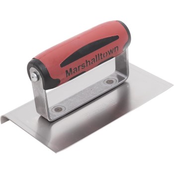 Stainless Steel Curved End Edger - 6" x 4"