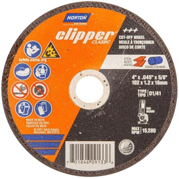 Norton 70184609133 09133 4 Rt Angl Cut Off Wheel