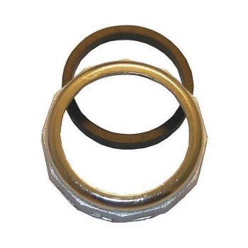 Slip Joint Nut with Washer, Chrome  1-1/2" OD