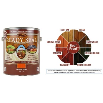 Ready Seal 112 Ready Seal Stain And Sealer, Natural Cedar ~ Gallon