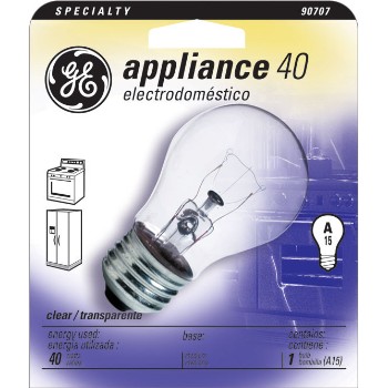 GE 15206 Appliance Bulb, 40 watt 