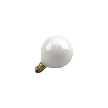 Light Bulb, Globe White 120 Volt 40 Watt