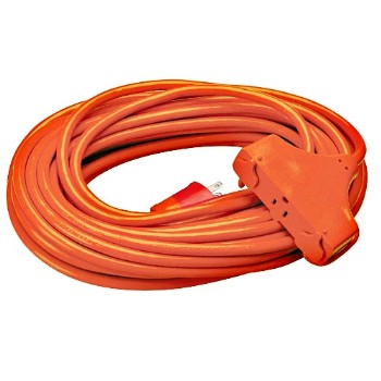 Coleman Cable 04218 In/Outdoor Extension Cord, Multi-Outlet ~ 50