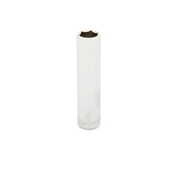 GearWrench Deep Socket, 6-Point - 1/4" Drive, 8mm