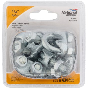 10pk 1/4 Cable Clamp