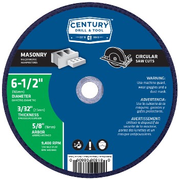 Century Drill & Tool   08606 6-1/2 Masonry Saw Blade