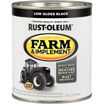 Farm & Implement Finish, Low Gloss Black  ~  Quart