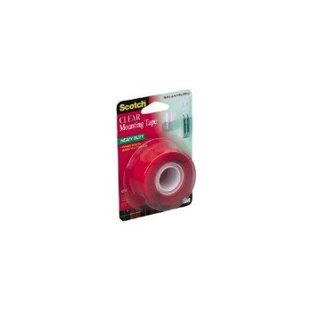 Scotch Clear Mounting Tape, 1 in. x 60 in.