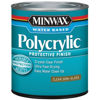 Minwax 64444 Protective Finish, Clear Semi-Gloss ~ Quart 
