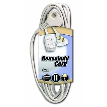 Coleman Cable 09419 Indoor Extension Cord - Slenderplug - 11 feet