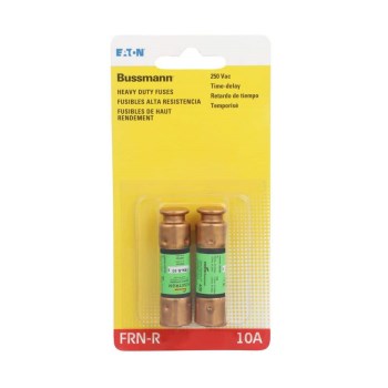 Fusetron Cartridge Fuse, Class RK5 - 10 Amp, 2pk