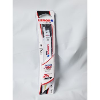 Lenox Gold 6" x 18 TPI Recip Saw Blade - Sheet Metal, 5-Pack