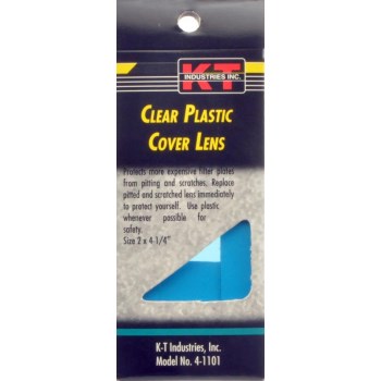 Plastic Lens Cover, Clear  ~ 2" x 4-1/4"