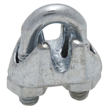 Wire Cable Clamp, Zinc Plated - 1/16"