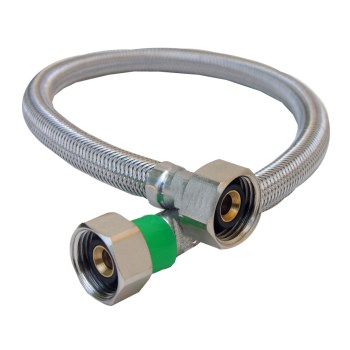 Braided Stainless Steel Faucet Connector - 1/2" x 12"