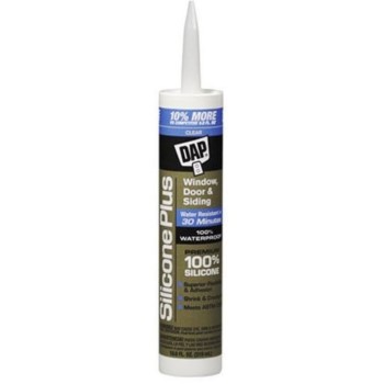 Silicone Plus Premium Window & Door  100% Silicone Sealant, Clear ~ 10.1 oz Tubes