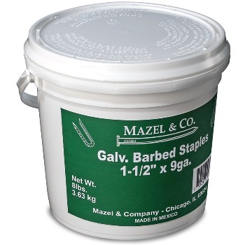 8# Pail1-1/2galv Barb Staples