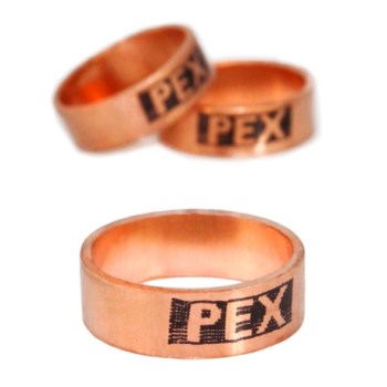 PEX Copper Crimp Ring - 1/2", 10pk