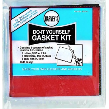 Harveys 020500 Do-It-Yourself Gasket Kit ~ 6" x 6" Assorted Material Sheets