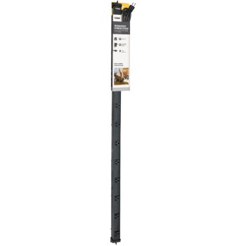 Prime Wire 12-Outlet Metal Power Strip - 4 Ft with 6 Ft Cord