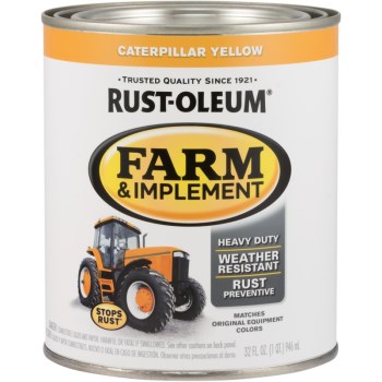 Farm & Implement Finish, Caterpillar Yellow ~ Quart