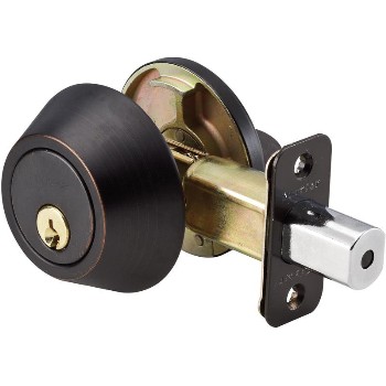 Single Cylinder Deadbolt - Bronze