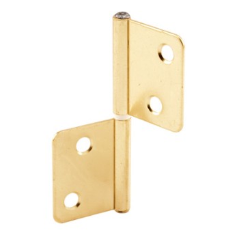 Bi-Fold Door Hinge, Brass Plated ~ 3" Length