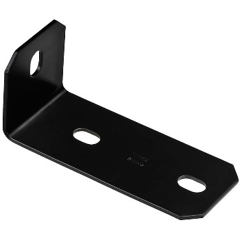 Offset Leg Corner Brace,  Black HD ~ 6.8" x 3" x 3/16"