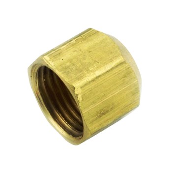 Brass Flare Cap  ~ 3/8"