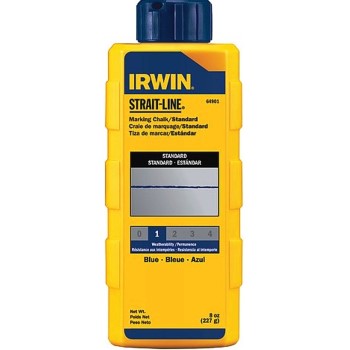 Irwin 64901 Strait-line Powdered Chalk, Blue ~ 8 Oz