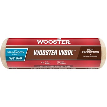 Wooster  0RR6310090 Rr631 9x3/8 Wool Roller Cover